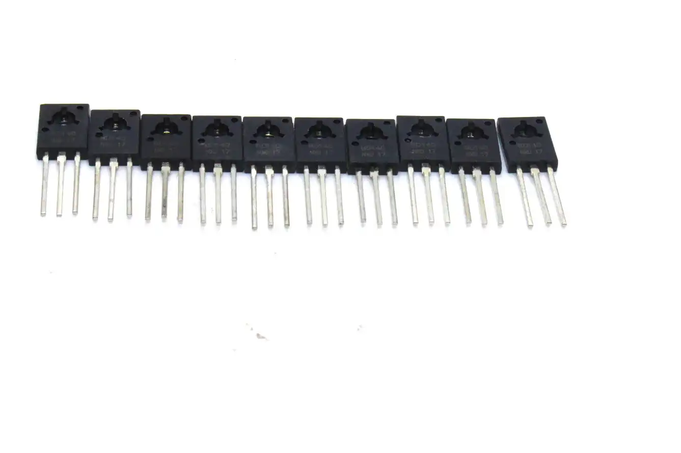 BD140 PNP Bipolar Medium Power Transistor 80V 1.5A TO-126 Package (Pack of 10)
