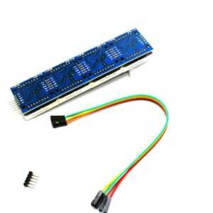 MAX7219 LED Dot Matrix 4 In 1 Display with 5P Line Module