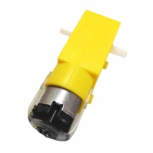 Duel Shaft Bo Motor 150 Rpm With Wheel, Black and Yellow