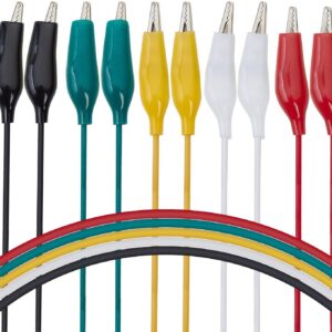 Alligator Clips Electrical DIY Test Leads 10pcs of Double-ended Crocodile Clips Roach Clip