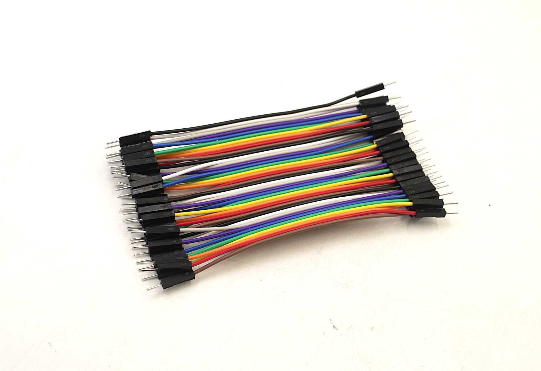 10CM Male To Male Breadboard Jumper Wires 2.54MM - 40Pcs