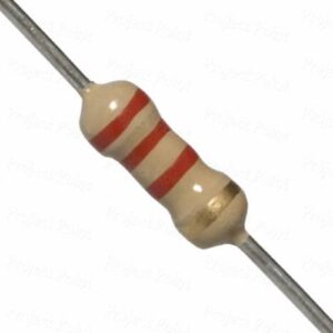 Ohm Resistor -  2.2 Kohm, 0.25W Carbon Film Resistors(Pack of 100)