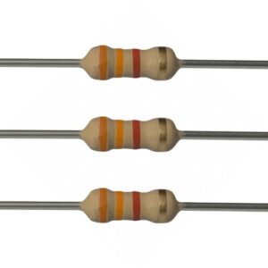 3.3 Kohm, 0.25W Carbon Film Resistor(Pack of 100)