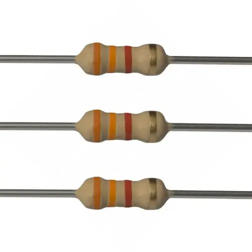 3.3 Kohm, 0.25W Carbon Film Resistor(Pack of 100)