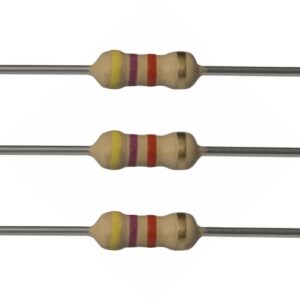 4.7k Ohm 0.25w Carbon Film Resistor - 4.7 Kohm, 0.25W Carbon Film Resistor(Pack of 100)