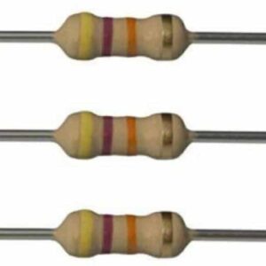 47k Ohm 0.25w Carbon Film Resistor - 47 Kohm, 0.25W Carbon Film Resistor(Pack of 100)