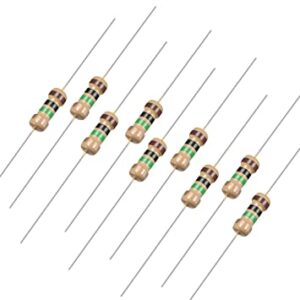1m Ohm 0.25w Carbon Film Resistor - 1 Mohm, 0.25W Carbon Film Resistor(Pack of 100)