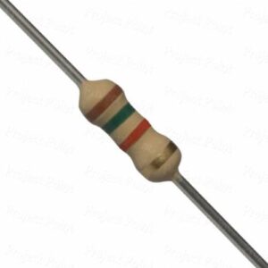 0.25w Resistor - 1.5 Kohm, 0.25W Carbon Film Resistor(Pack of 100)