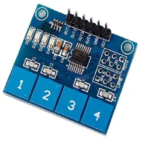 Ttp224 Module - TTP224 4-way Capacitive Touch Switch Module