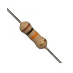 5.1K Ohm 0.25W Carbon Film Resistor (Pack of 100)