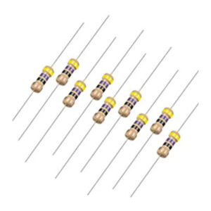 47 Ohm 0.25W Carbon Film Resistors (Pack of 100)