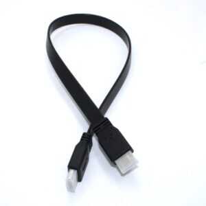 HDMI to HDMI Cable 0.5 Meter Flat Pure Copper Black