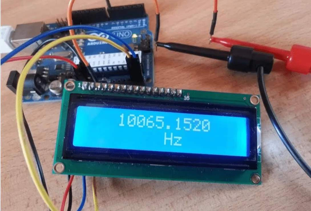 Arduino Frequency Counter Kit with 16×2 LCD Display