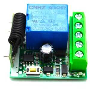 433MHz 12V 1 Channel Relay Module Wireless Remote Control Switch with Battery