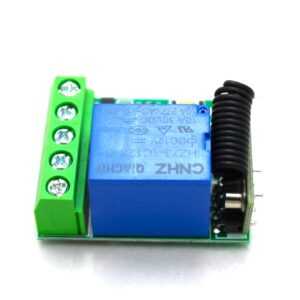 433MHz 12V 1 Channel Relay Module Wireless Remote Control Switch with Battery