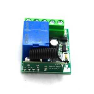 433MHz 12V 1 Channel Relay Module Wireless Remote Control Switch with Battery