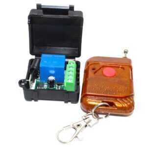 433MHz 12V 1 Channel Relay Module Wireless Remote Control Switch with Battery