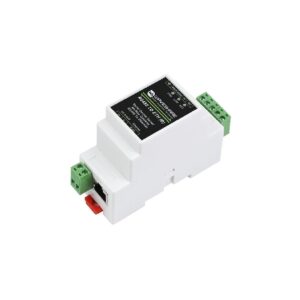 Waveshare Mount - Waveshare Industrial Serial Server, RS485 to RJ45 Ethernet, TCP to Serial, Rail-Mount Support