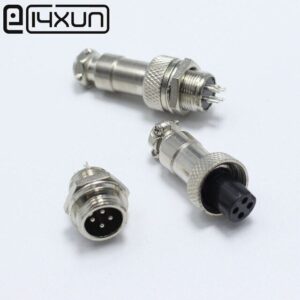 Gx12 12mm: Pin 12mm 216149 - GX12 12MM: 4 PIN- set of male and female