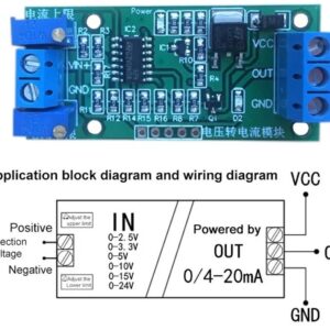 Voltage (0-10V) to Current (4-20mA) Converter Module..