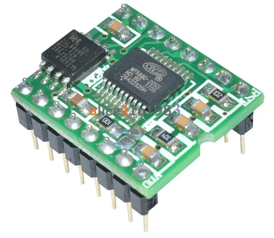 Wt588d Module - WT588D-16P Voice Sound Audio Player Module DC 2.8V-5.5V for Arduino