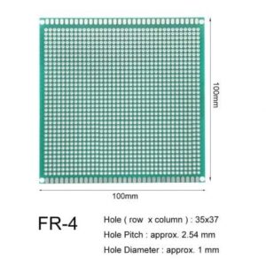 10 x 10 cm Universal PCB Prototype Board Single-Sided 2.54mm Hole Pitch