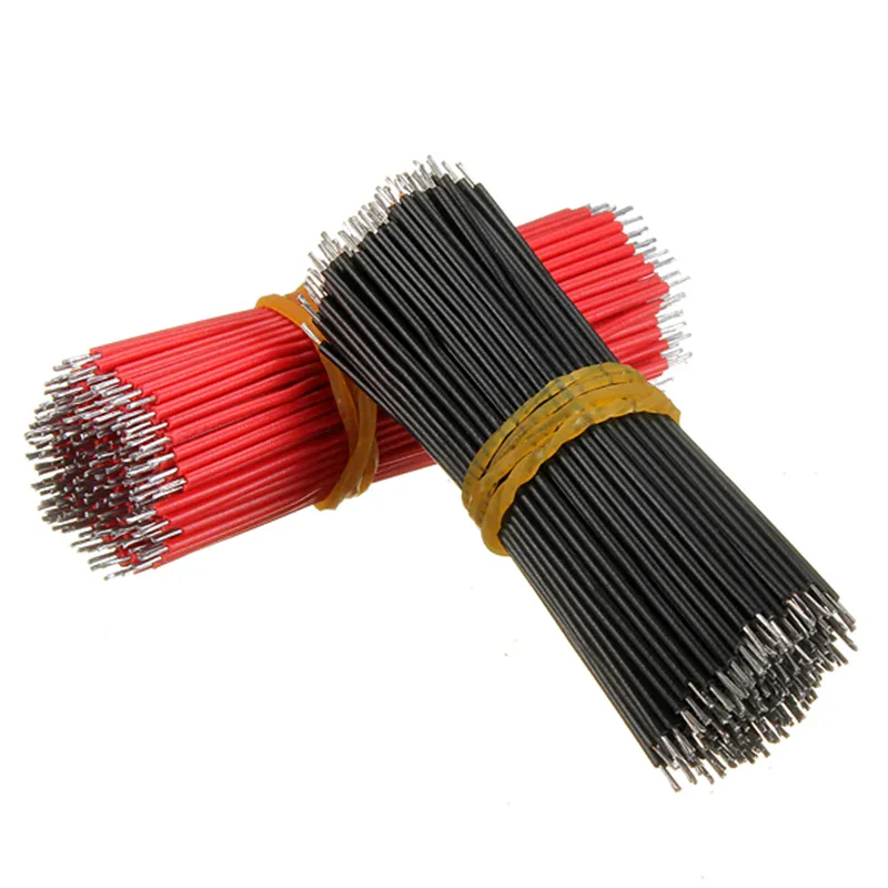 400pcs-set-Tin-Plated-font-b-Breadboard-b-font-Jumper-Cable-font-b-Wire-b-font Motherboard, PCB, Breadboard Jumper Cable 150mm 24AWG (Black) – 50Pcs
