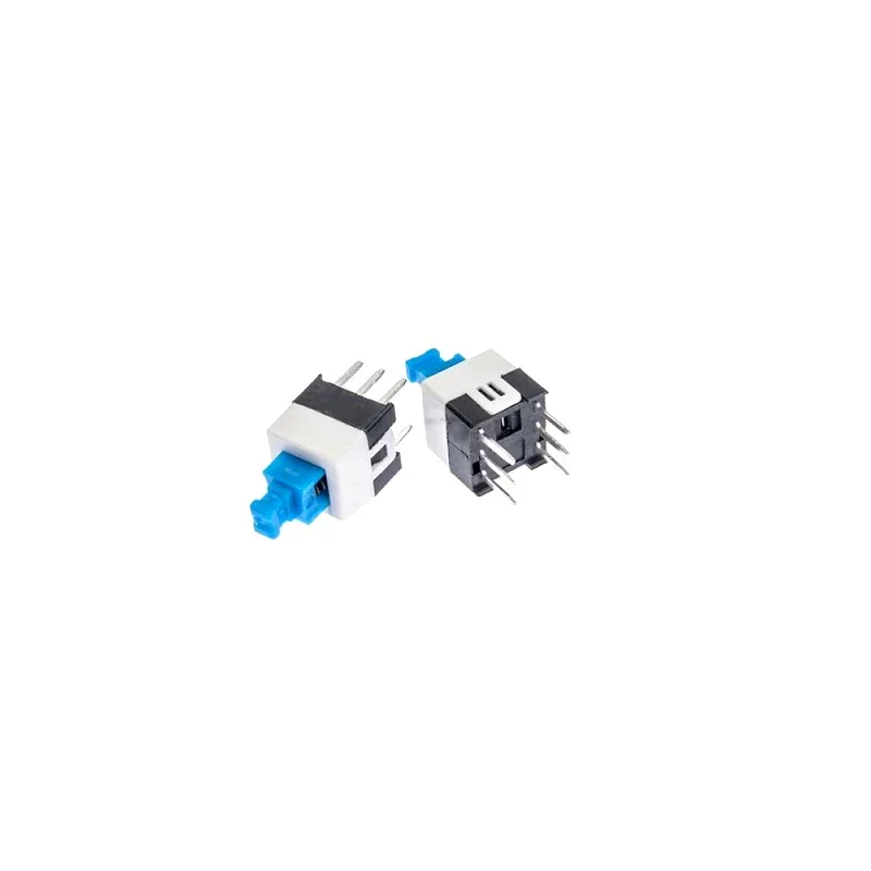 7x7mm-6-Pin-DPDT-Self-Lock-lock-Push-Switch-2 7x7mm 6 Pin DPDT Self-Lock lock Push Switch-10Pcs.
