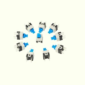7x7mm Pin Dpdt Switch 6pin - 7x7mm 6 Pin DPDT Self-Lock lock Push Switch