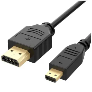 Black 1.5M Micro HDMI to, HDMI Copper-Clad Steel, Cable for Raspberry Pi 4B