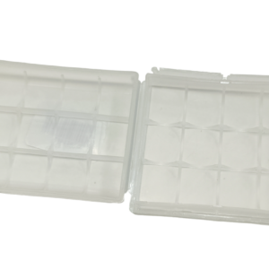 Transparent Waterproof 3 x 18650 Battery Portable Clear Plastic Storage Box Size:71.2 x 62 x 22mm