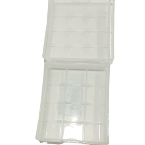 Transparent Waterproof 3 x 18650 Battery Portable Clear Plastic Storage Box Size:71.2 x 62 x 22mm