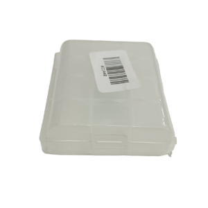 Transparent Waterproof 3 x 18650 Battery Portable Clear Plastic Storage Box Size:71.2 x 62 x 22mm