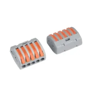 PCT-215 0.08-2.5mm 5 Pole Wire Connector Terminal Block with Spring Lock Lever for Cable Connection