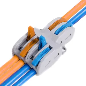 PCT-SPL-42 0.08-2.5mm 4:2 Pole Wire Connector Terminal Block with Spring Lock Lever for Cable Connection
