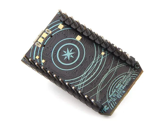 Particle-Photon-Small-And-Powerful-WiFi-3 SeeedStudio Particle Photon with Headers