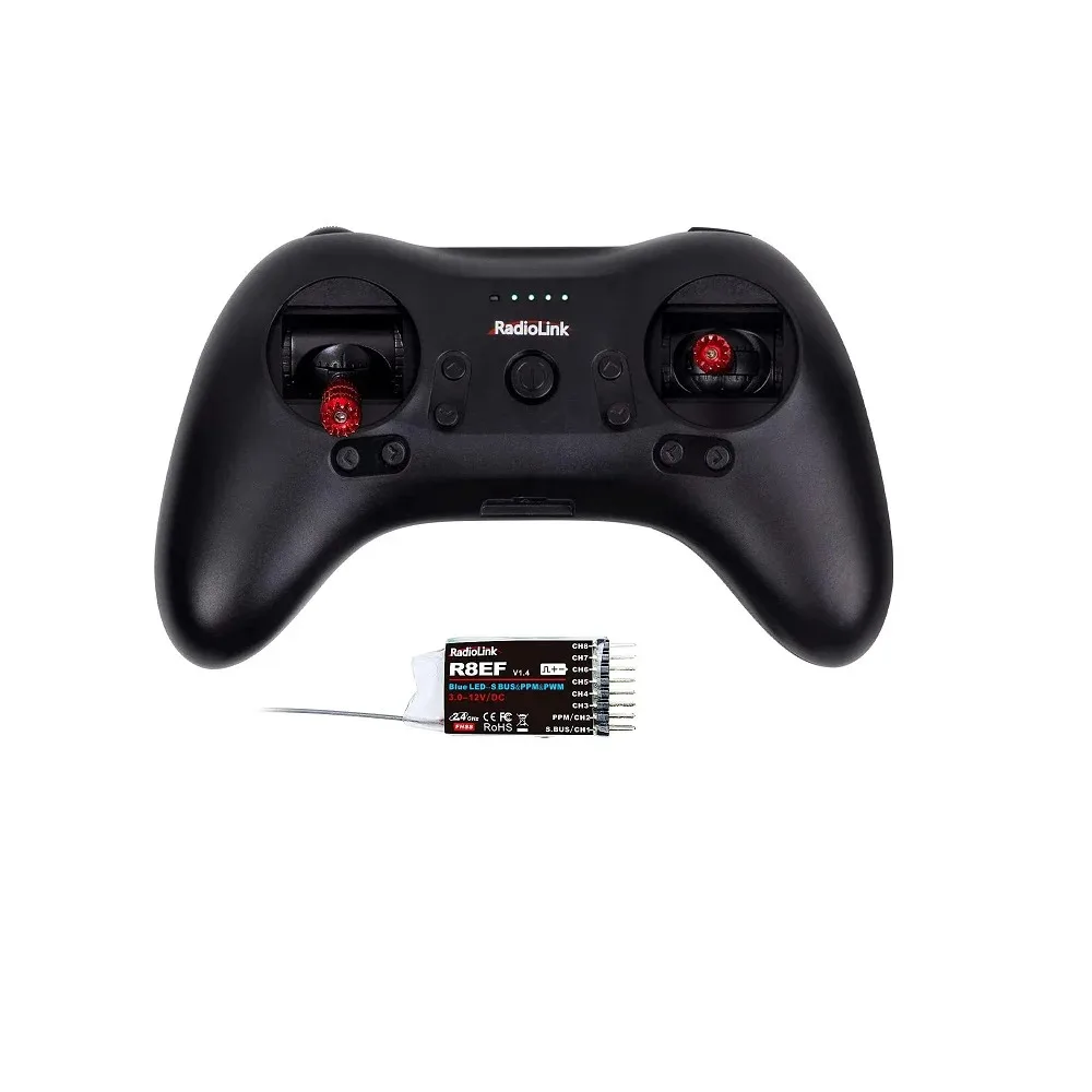 T8s Battery - Radiolink T8S 2.4GHz 8CH Transmitter + R8EF Receiver with Built-in Rechargeable Battery and Bluetooth for Ap...
