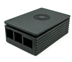 Raspberry 4b Black Case - Raspberry 4B Black Injection Molding Premium Case Supporting 3007 Fans