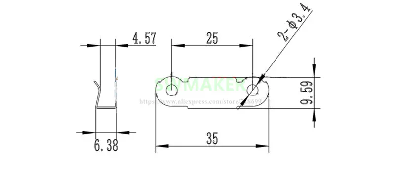 SWNAKER-4pcs-Ultimaker-2-UM2-Build-Platform-Glass-Retainer-stainless-steel-glass-heated-bed-clip-clamp 3D Printer Build Platform Glass Retainer Heated Bed Clip- 4Pcs