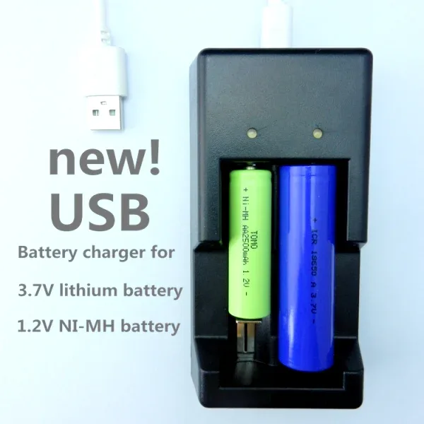 Tomo V6-2 Dual Usb 2 Slots Battery Intelligent Charger For AA / AAA / 18650 / 17650 / 16340 / 14500 / 10500 Batteries Black Tomo V6-2 Dual Usb 2 Slots Battery Intelligent Charger For AA / AAA / 18650 / 17650 / 16340 / 14500 / 10500 Batteries Black