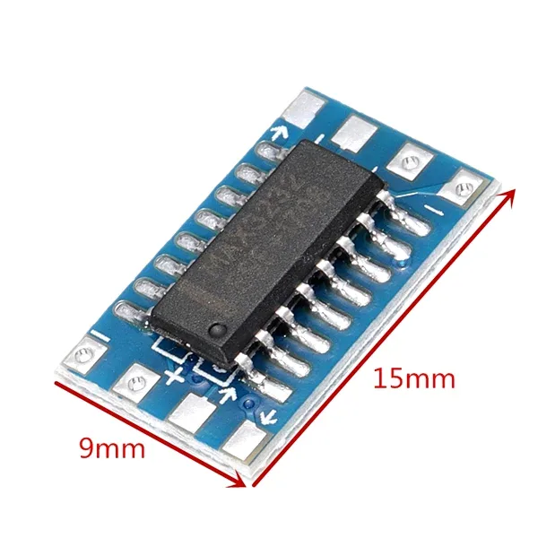 zboti-6-4 Serial Port Mini RS232 to TTL Converter Adaptor Module Board MAX3232-2pcs.