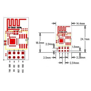 ESP8266 Serial Port To Wi-Fi Module, FL-M1S