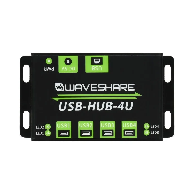 Waveshare Industrial Grade USB HUB, Extending 4x USB 2.0 Ports( without adapter )