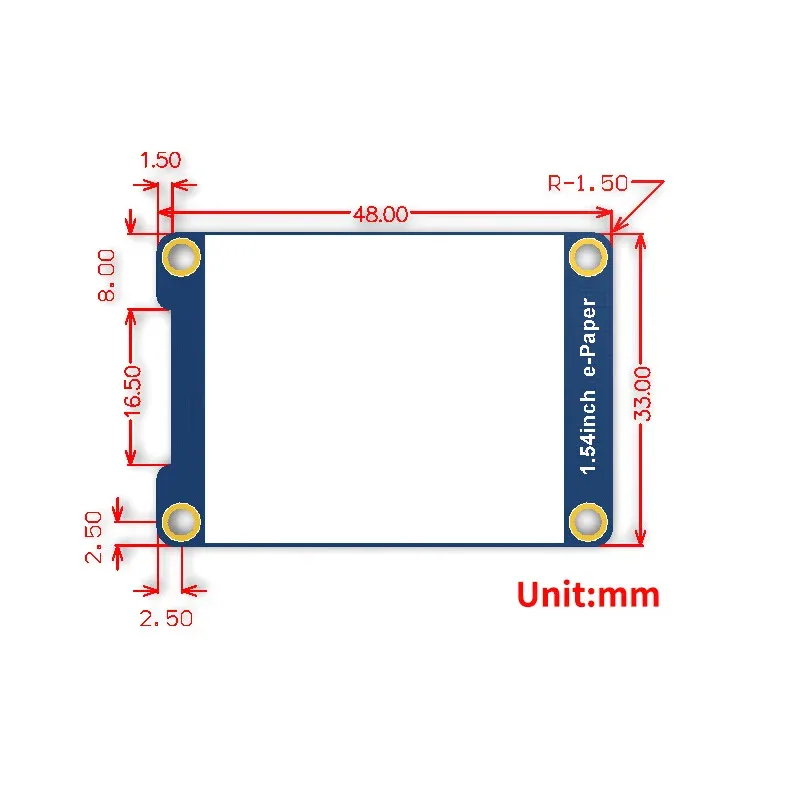 1 (1) Waveshare 1.54 inch e-Ink Paper Display Module with SPI Interface