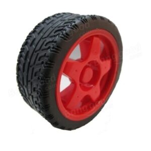 65mm Motor - 65mm Robot Smart Car Wheel for BO Motors (Red)