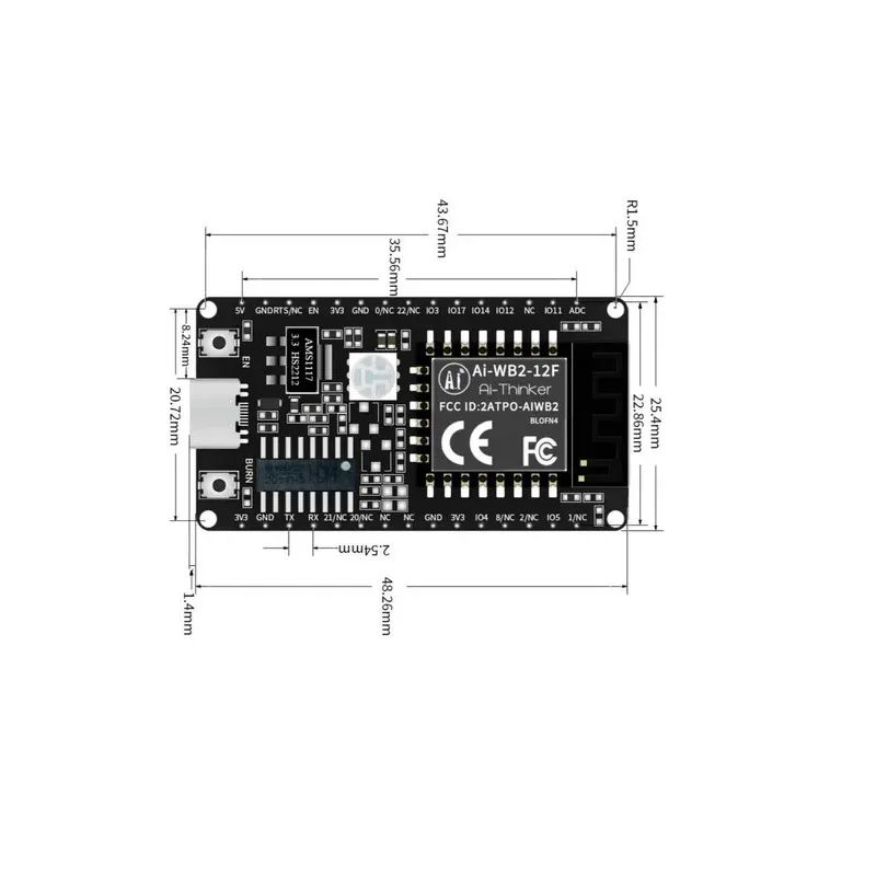Ai-Thinker-Ai-WB2-12F-Kit-2 Ai-Thinker Ai-WB2-12F Kit