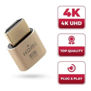 HDMI-Compatible Virtual Display Emulator 4K HD DDC EDID Dummy Plug Dongle 8 HDMI-Compatible Virtual Display Emulator 4K HD DDC EDID Dummy Plug Dongle
