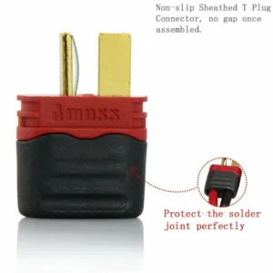 Nylon T-Connectors with Insulating Cap Male -(Pack of 3) 3 Nylon T-Connectors with Insulating Cap Male -3pcs