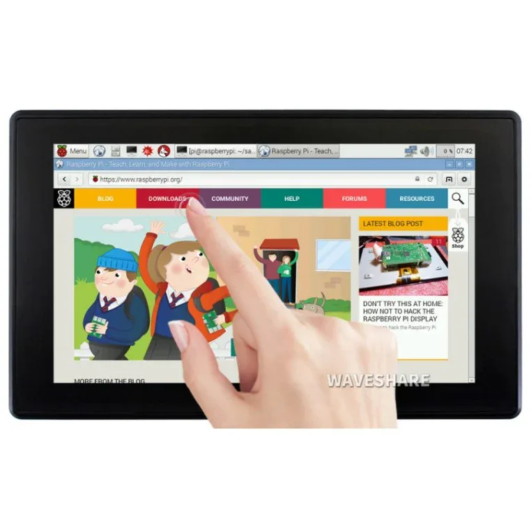 Waveshare 7 Inch Capacitive HDMI LCD Display (H) with Case 1024×600 Waveshare 7 Inch Capacitive HDMI LCD Display (H) with Case 1024×600