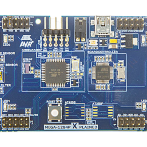 MICROCHIP ATMEGA1284P-XPLD Evaluation Kit, ATMEGA1284P MCU’s, Sensors, Mechanical Buttons, LED’s, UART to USB Bridge